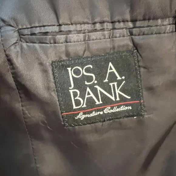 Jos. A Bank 38R Charcoal Pinstripe Suit